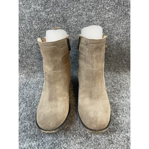 Lucky Brand Shoes - Lucky Brand Womens Size 7.5 M Brown Suede Ankle Fashion Boots Bootie